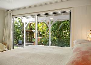 Sauna and cold plunge view