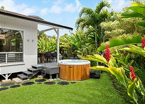Soak in the hot tub