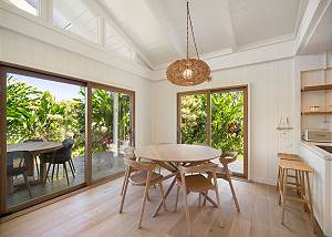 Light, open airy with dining views