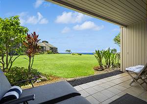 Lounge in the shade on your private lanai