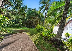Pathway to the grilling area