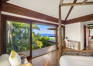 King size bed in the master room