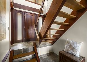 Downstairs entrance to the home