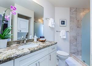 Gorgeous bathrooms with Washer and Dryer