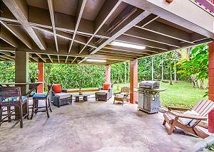 Outdoor living!  Grill, lounge, sit, relax and have lots of fun!