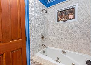 Guest Bathroom with shower and tub combo