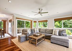 Comfortable living room furniture for family to hang out