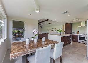 Modern and comfortable dining area.