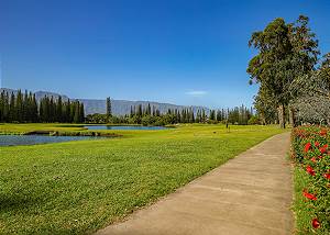 Enjoy a morning jog on one of the many paths in Princeville
