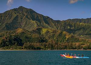 Famous Hanalei Bay located 10 min. driving from Mahina Kai. 