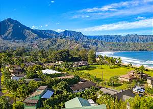 Quaint Hanalei, this home is ideally situated