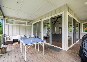 Ping pong table and hangout area