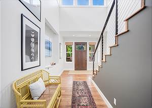 Hallway facing front door