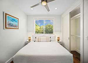 Luxurious bedding and wonderful King bed in the guest bedroom