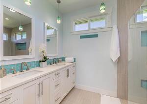 Modern, clean decor throughout