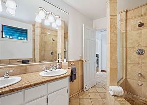 Magnificent bathroom with dual sink