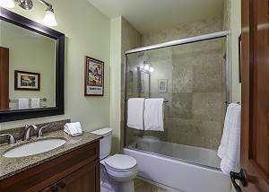 Guest bathroom off of bedroom