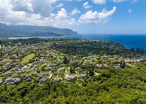 Aerial view of Princeville