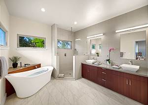 Stunning master bathroom