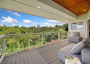 Tropical views with lots of fruit trees 