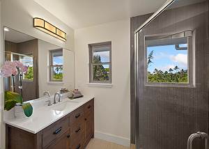 Bathroom off the upstairs master bedroom