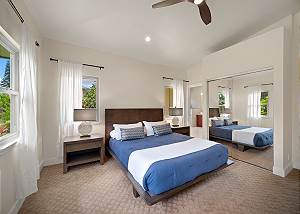 King Master bedroom with full bathroom