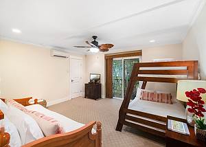 Third guest room offers 2 Double beds, a single bed and another 