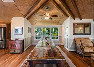 Dining area with large dining table and a seat for everyone