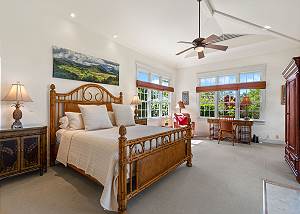 Huge master bedroom with a King Bed