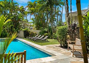 Soak in the sun and dip in the pool