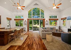 Wide open living area greets your entrance to the home