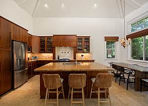 Granite countertops, tile floors for beautiful details