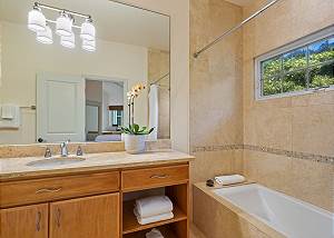 Attached guest bathroom