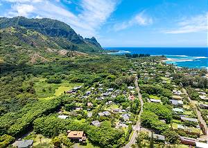 Aerial View showing majestic Haena