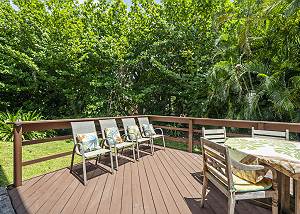 Enjoy the sunshine while lazing in the backyard