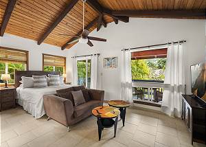 Private patio and entrance