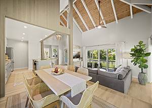 Open flow of the home invites gathering and entertainment