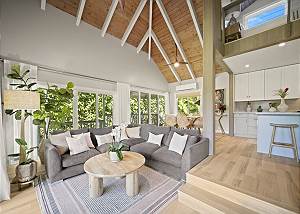 With spacious ceilings and living spaces