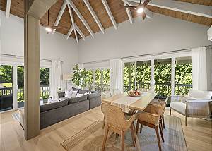 Open spaces and high vaulted ceilings