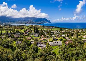Princeville Aerial Shot