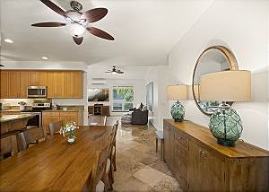 Beautiful wood decor throughout