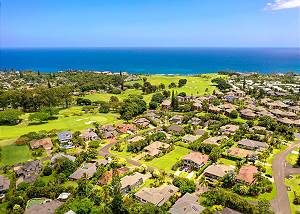 Aerial View of gorgeous Princeville