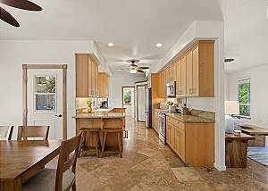Dining area and kitchen