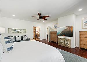 Primary bedroom with a King bed
