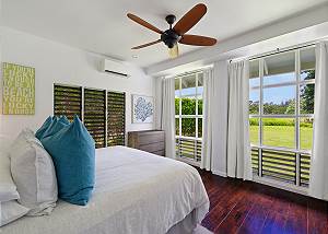 Guest Bedroom, lush landscaping is your view