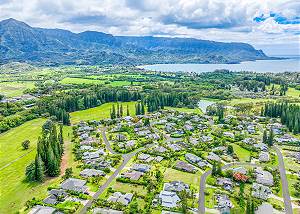 Aerial view of Princeville