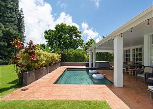 Featuring a pool and hot tub