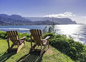 Pristine ocean and mountain views