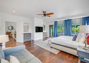 Master bedroom with patio entrance