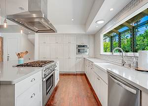 Granite countertops, custom cabinets